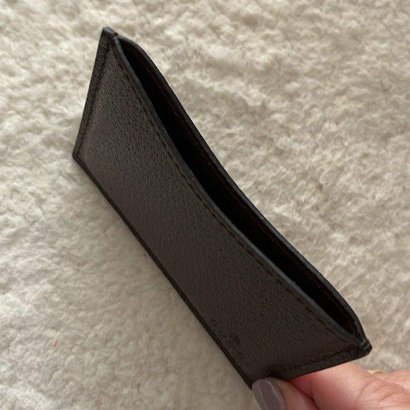 GUCCI leather name card case with Gucci logo mirror. Authentic - Picture 5 of 6